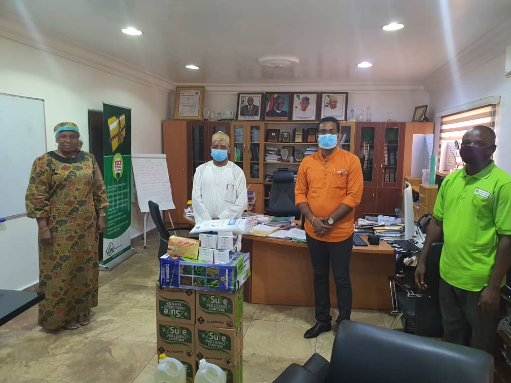 Dantata Universal Services provides PPE for NIMC staff COVID-19 proetection